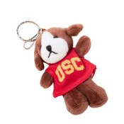 USC Trojans Brown and White Arch Dog Keychain Pal